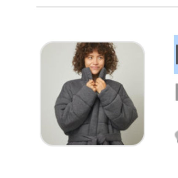 Lunya Restore Double Faced House Coat, Mercurial Grey - Picture 3 of 13